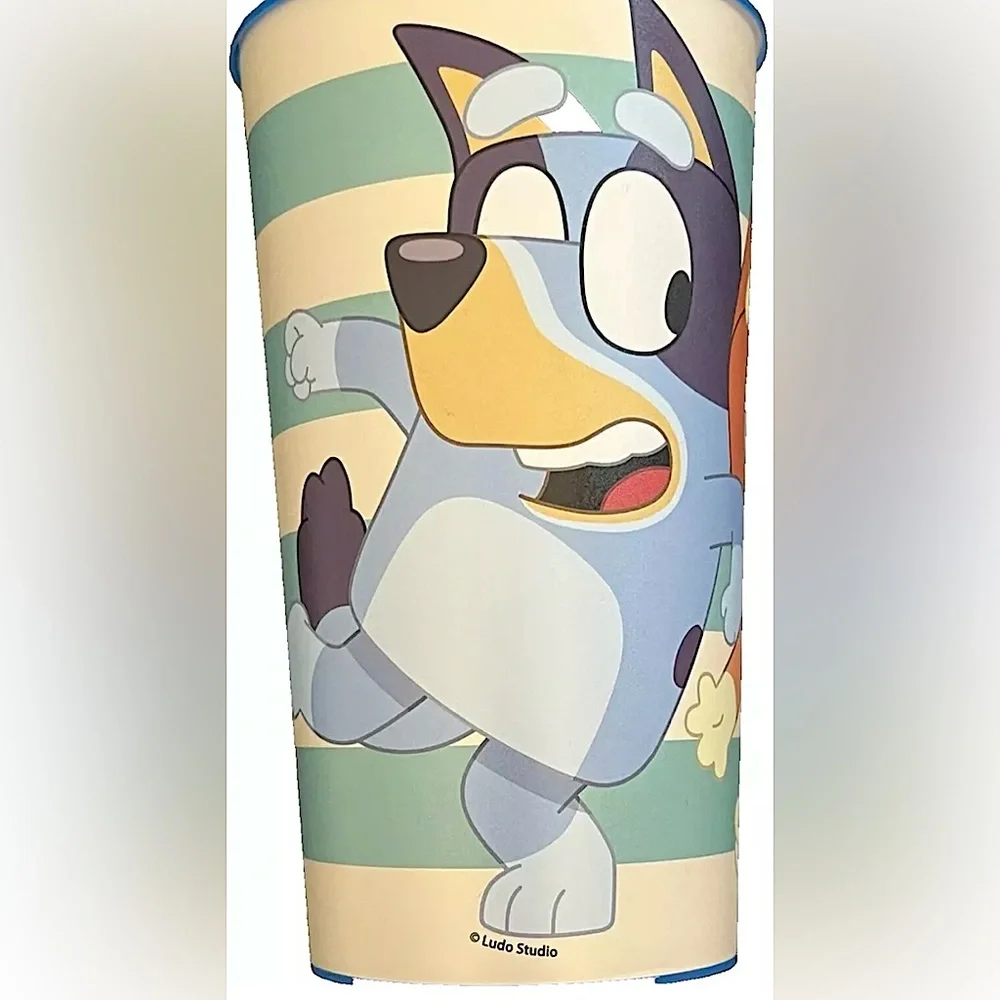 BLUEY BINGO Reusable 16 Ounce Plastic Tumbler Cups 6 PIECE LOT NEW
